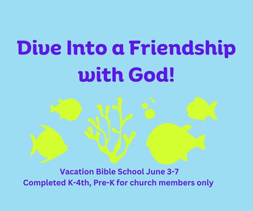Vacation Bible School - Dive Into a Friendship with God!